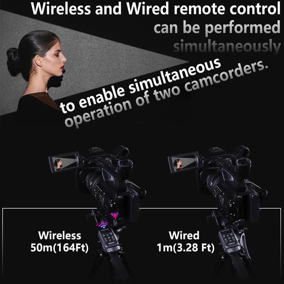 Wireless LANC 2.5mm Camcorder Remote Control for Sony Canon (Zoom,Focus,IRIS) - Image 3 of 4