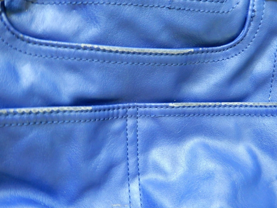 TYLER RODAN Blue Faux Leather SHOULDER HANDBAG Purse MEDIUM SATCHEL Tote - Image 4 of 4