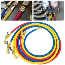 29986 Plus II 72" Hose 1/4" Compact Ball Valve End Refrigerant Charging Hose