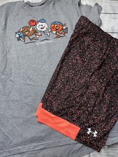 Under Armour Boys Youth XL 18/20 Sports Emoji Outfit Set NEW