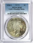 1928-S PCGS XF45 Top 50 VAM-3 Doubled Motto Peace Silver Dollar-Toned