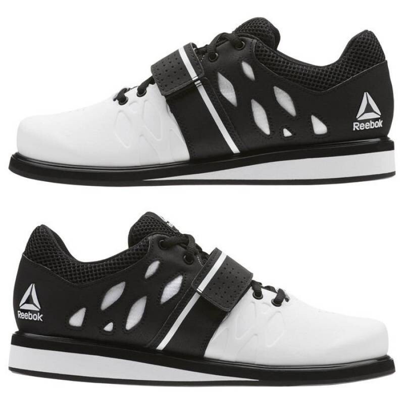 Men's Reebok Lifter PR Weightlifting shoes US size 8 white black