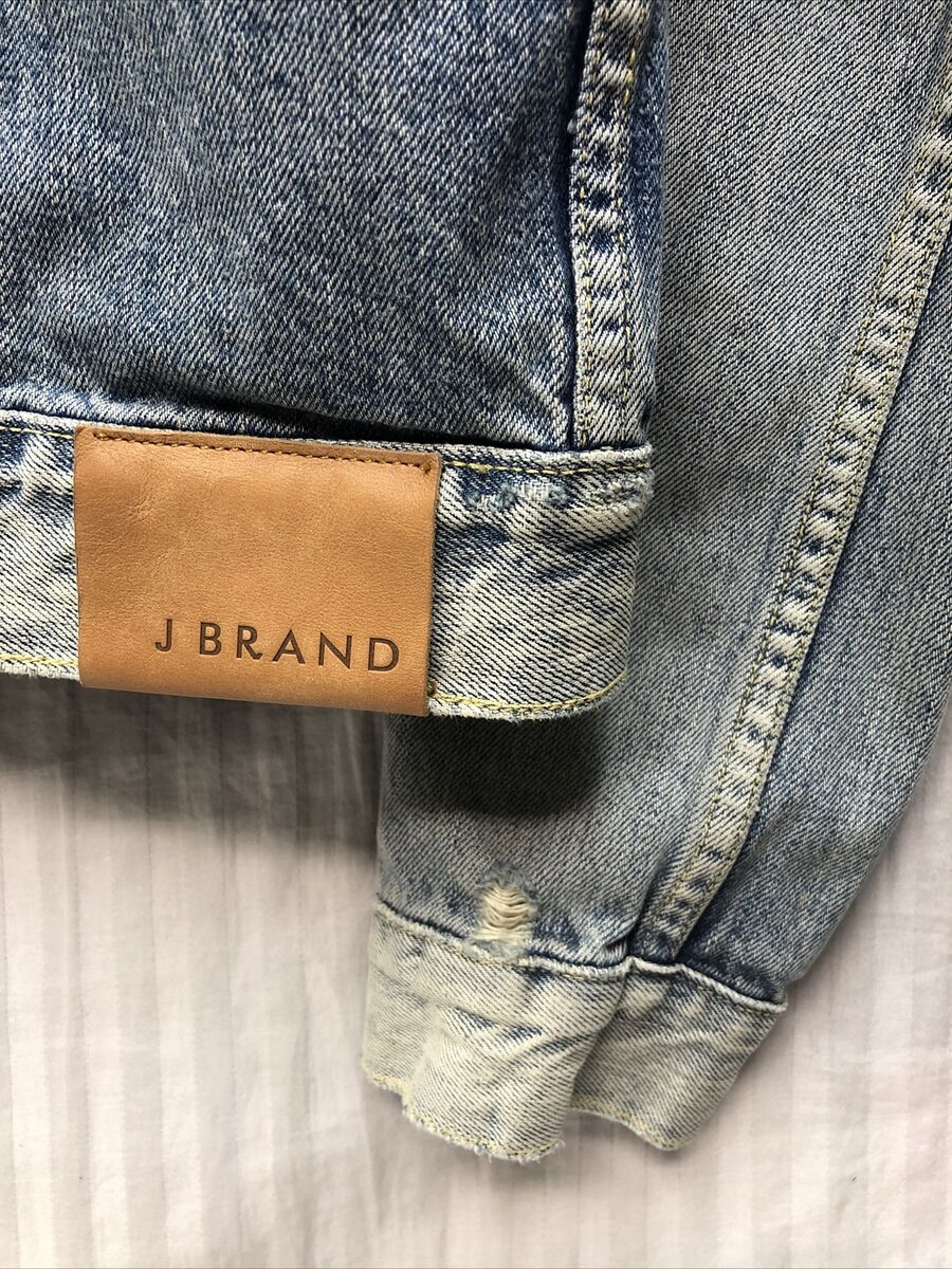 J Brand Jean Jacket Mens Small Owen Wander Distressed Denim J Brand Jean Jacket Mens Small Owen Wander Distressed Denim