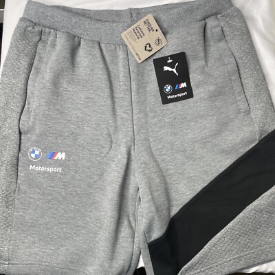 [535868-03] Mens Puma BMW Motorsport SWEAT SHORTS Grey New Size Large
