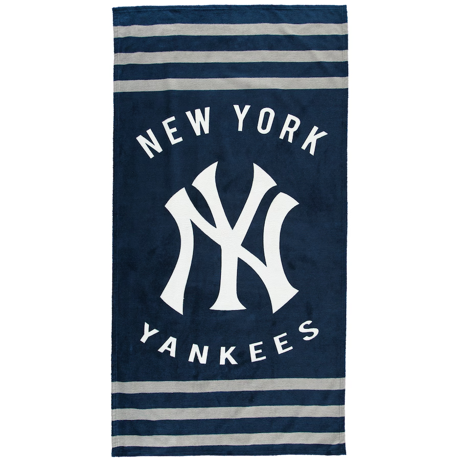 MLB New York Yankees Striped Beach Towel Free Shipping