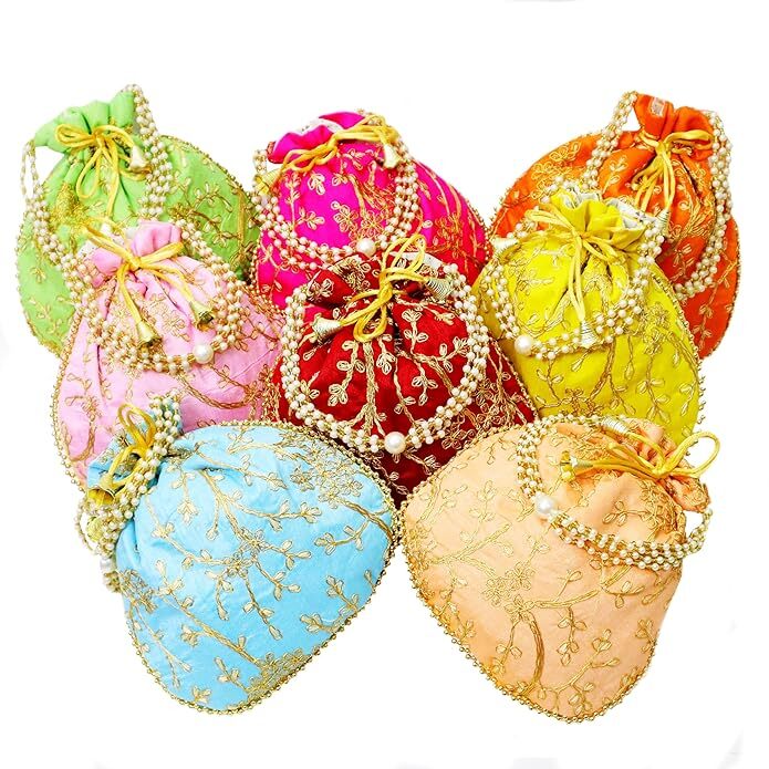 Return Gift Potli bag for women bulk wholesale embroidery wedding