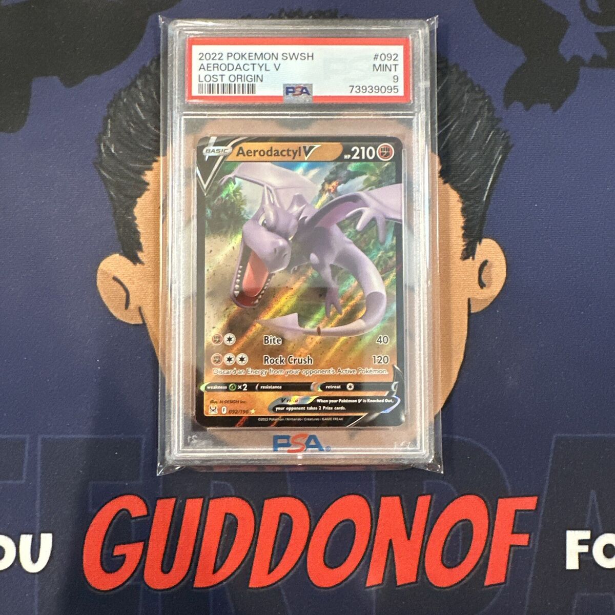 PSA 9 MINT 2022 Pokemon Lost Origin AERODACTYL V #092 Ultra PSA 9 MINT 2022 Pokemon Lost Origin AERODACTYL V #092 Ultra