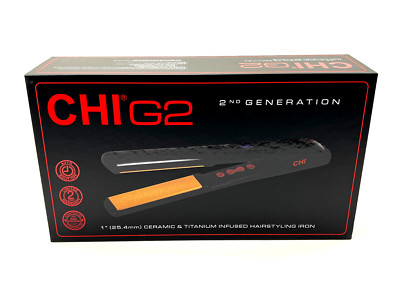 CHI PRO G2 Digital Titanium Infused Ceramic 1''  Straightening Hair Flat Iron NEW