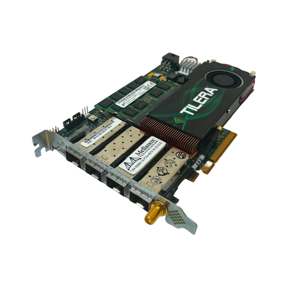 ジョーダン TILERA adapter 1.2GHz Gx36 processor, 4x10GE SFP/SFP+, 16GB