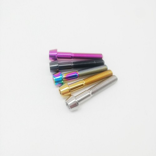 1pc Titanium Ti M6x35mm Tapered Hex Allen Bolt Screw Conical Head - Picture 2 of 8
