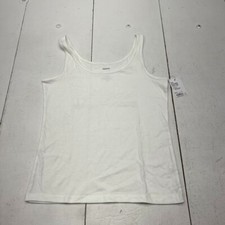 Sonoma White Basic Everyday Tank Top Women's Size Large NEW