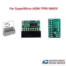 1× TPM2.0 Module Trusted Platform For SuperMicro AOM-TPM-9665V TCG 2.0 20-Pin US