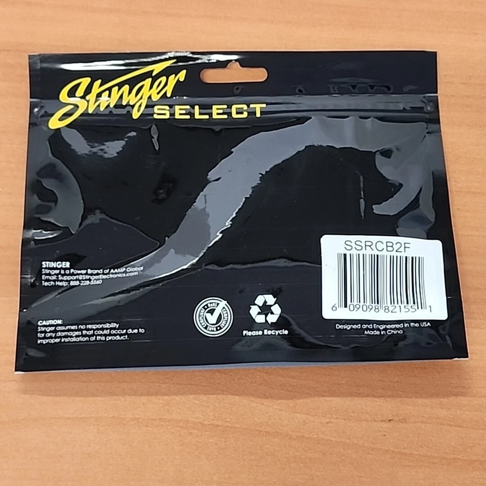 New Stinger SSRCB2F 2 Female to 1 Male Car Audio RCA Y Interconnect Cable - Blue - Image 2 of 3