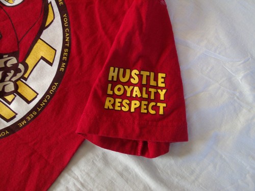 Wrestling T-Shirt Cena You Can't See Me Never Give Up Hustle Loyalty Respect Größe S - Bild 6 von 8