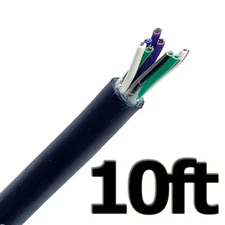 10 FT 18 AWG Gauge 9 Conductor Speed Wire Speaker Trailer Copper Stranded Cable