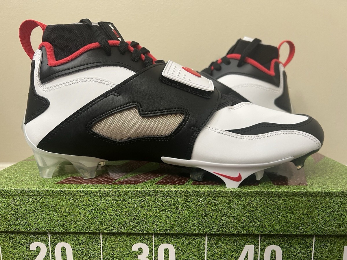 Nike Diamond Turf DT 93 TD Football Cleats White Black Gold Fire