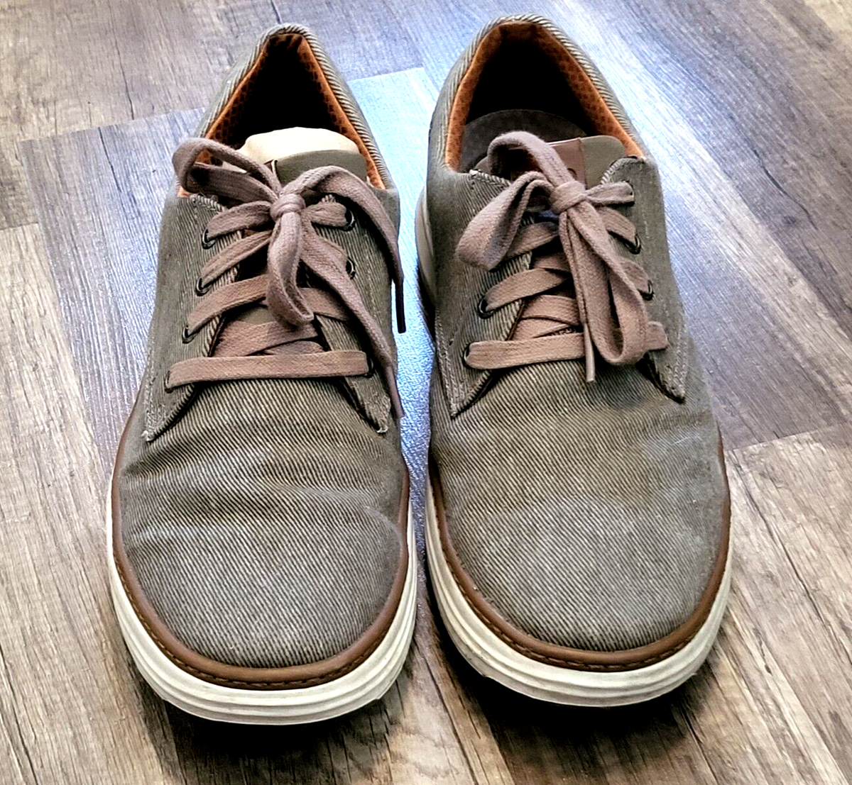 Skechers Moreno-Ederson Casual Canvas Shoes 65981 Taupe 