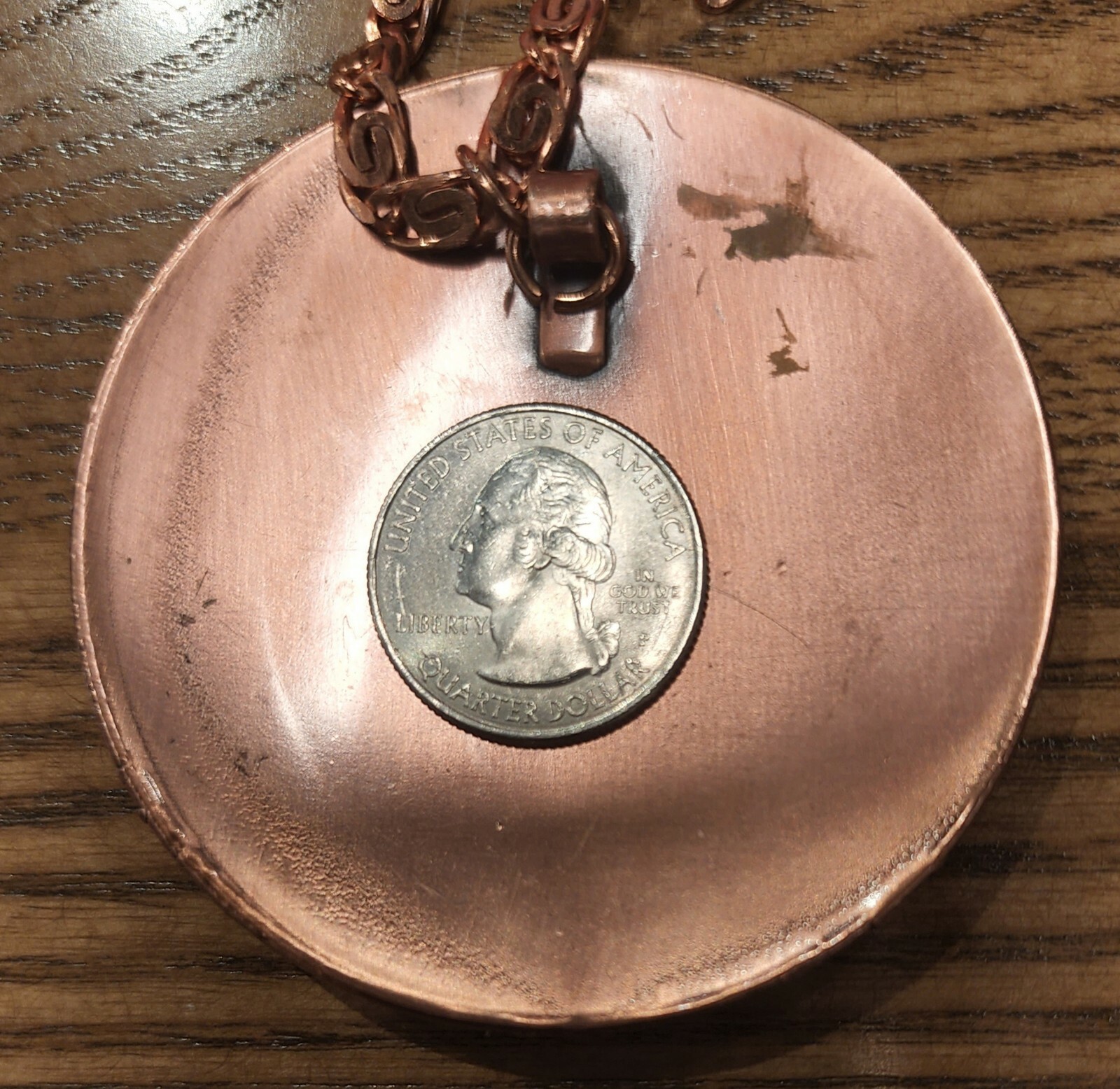 Vintage Bell Trading Post Solid Copper Turquoise … - image 6