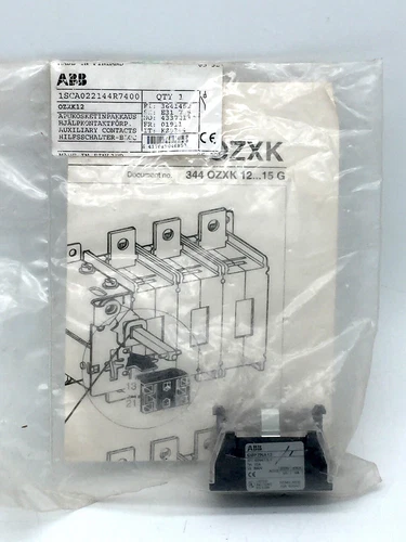 ABB CBFZNA13 Auxiliary Contact AC15 250V 6A 400V 4A NEMA A600 10A 600AC