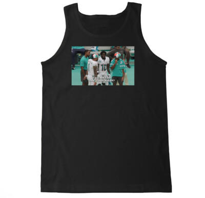 TYREEK COMMADERIE CHEETAH HILL MIAMIA FOOTBALL DOLPHINS TUA MENS TANK TOP