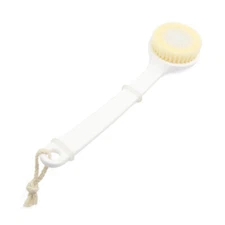Nylon Soft Bristle Curved Handlebar Body Clean Brush Bath Shower Scrubber Tool