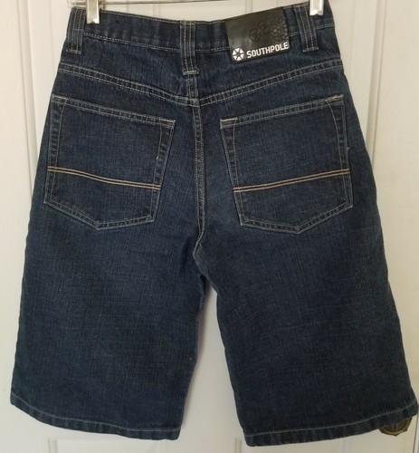 Vintage 90's Southpole Denim Jean Shorts Boys Sz 12 Skate Hip Hop Streetwear - Picture 9 of 11