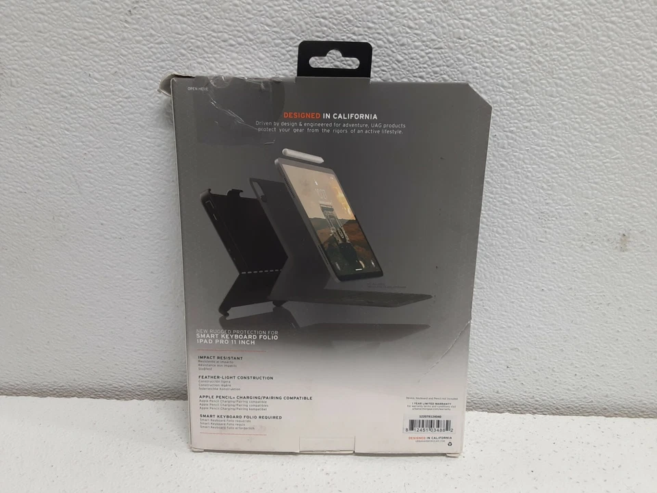 UAG Scout Series Folio for Apple iPad Pro 11" - Black -no Keyboard Only case - Image 2 of 3