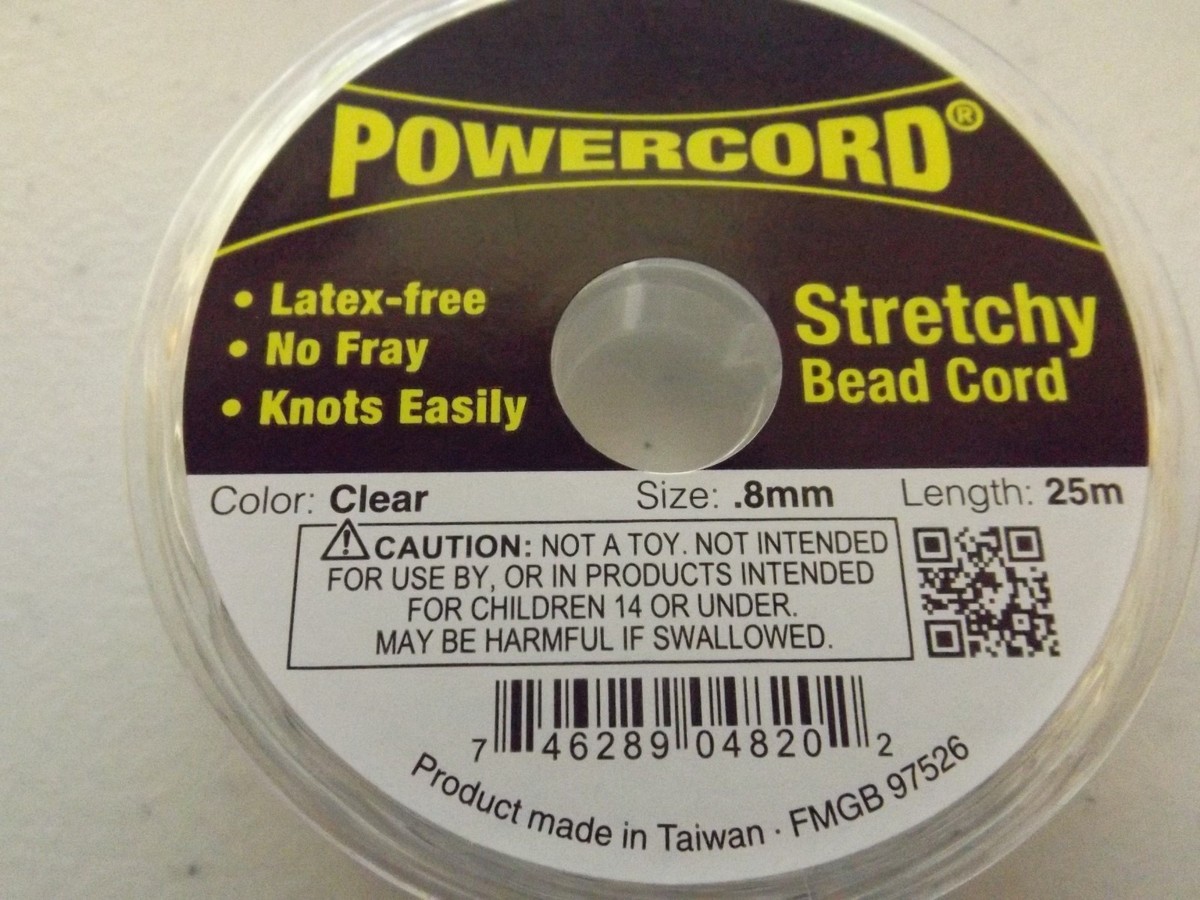 Griffin .7mm Transparent Elastic Cord For Jewelry Making - 25 Meter Roll For Bracelets & Stretchable Designs