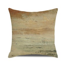 Abstract Oil Painting Pillow Case Taupe Tan Grey Brown Beige Rust Cushion Covers