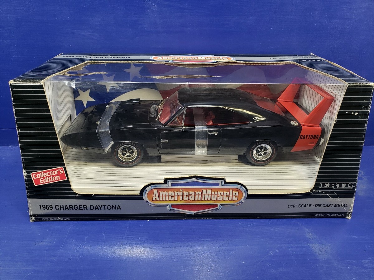 1/18 ERTL AMERICAN MUSCLE 1969 DODGE CHARGER DAYTON Black