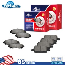 Front & Rear Ceramic Brake Pads For Chevrolet Traverse GMC Acadia Buick Enclave