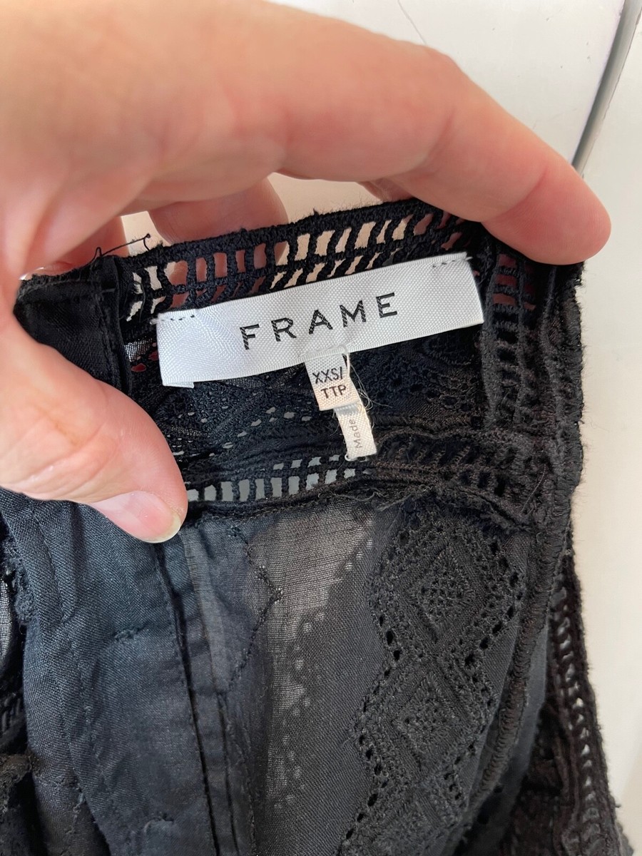 ★THREETIMES★KATIE LACE TOP Frame Katie Lace Top in Black Size XXS | eBay