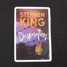 Desperation Stephen King Book Cover Title Sticker 2.25" x 1.58" (AI)