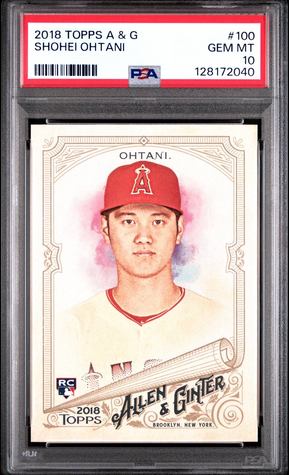 2018 ALLEN & GINTER #100 SHOHEI OHTANI ROOKIE RC PSA 10