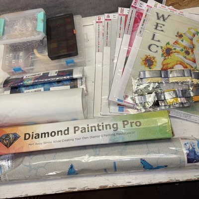 Diamond Dotz Style Art Kit Lot Of 11 Random Different Complete New Various Sizes