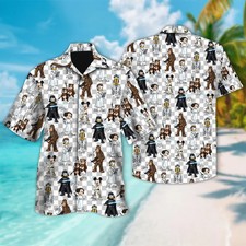 Disney Star Wars Mickey Jedi And Friends Disneyland Vacation Hawaiian Shirt