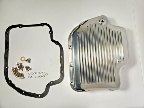 Speedmaster PCE221.1005 Turbo TH400 Finned Aluminum Transmission Oil Pan Set Polised W Bolts Gasket