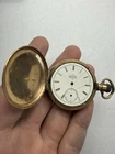 1893 Elgin Grade 118 11j 6s 14K Gold Filled Side Winder Pocket Watch For Parts