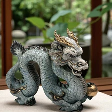 ​De Rosa Blue Chinese Dragon – Limited Edition Gallery Sculpture (388 Pieces)