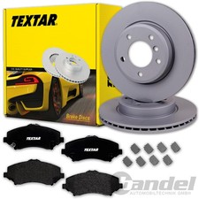 TEXTAR BREMSSCHEIBEN 332mm + BELÄGE VORNE für JEEP WRANGLER 3 JK Bj. 2007 - 2018