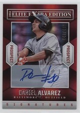 2014 Panini Elite Extra Edition Prospects 443/499 Dariel Alvarez #70 Auto 0o9