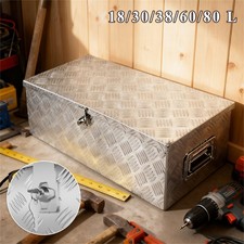Werkzeugbox Transportbox Alubox Alukiste Truckbox Abschließbar 18/30/38/60/80L