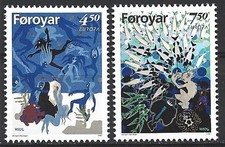 Faroe Islands legends and legends set mint 1997 Mi. 317-318