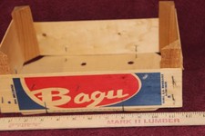 Bagu Wooden Crate, Holes in Bottom, 11.5" x 7.5" x 4"