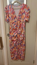 Multicoloured Ruched Dress