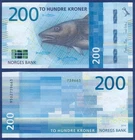 NORWAY 200 Kroner 2016 UNC P.  55