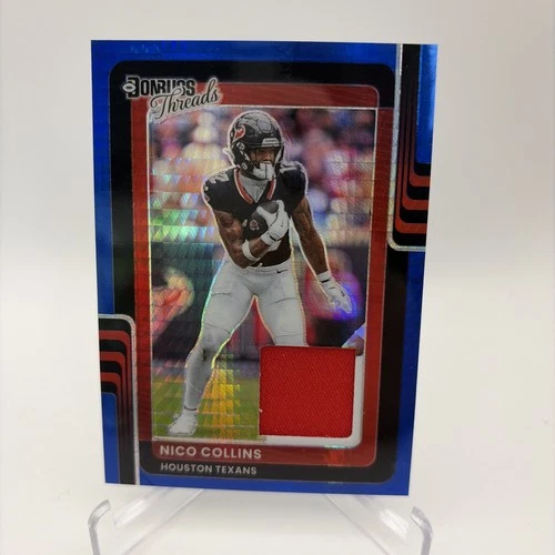 2025 Donruss Optic Nico Collins Blue Hyper (RAW)