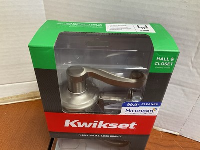Kwikset 97200-781 Lido Hall/Closet Door Lever - Satin Nickel 720LL