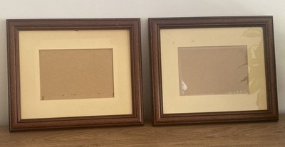 Rahmen x 2 passende Holz 29x35cm einer mit Glas