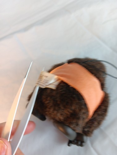 Applause Magical Mini Murphy Gorilla Plush 4in Drk Brown Banana Earring 1987 Vtg - Picture 8 of 9